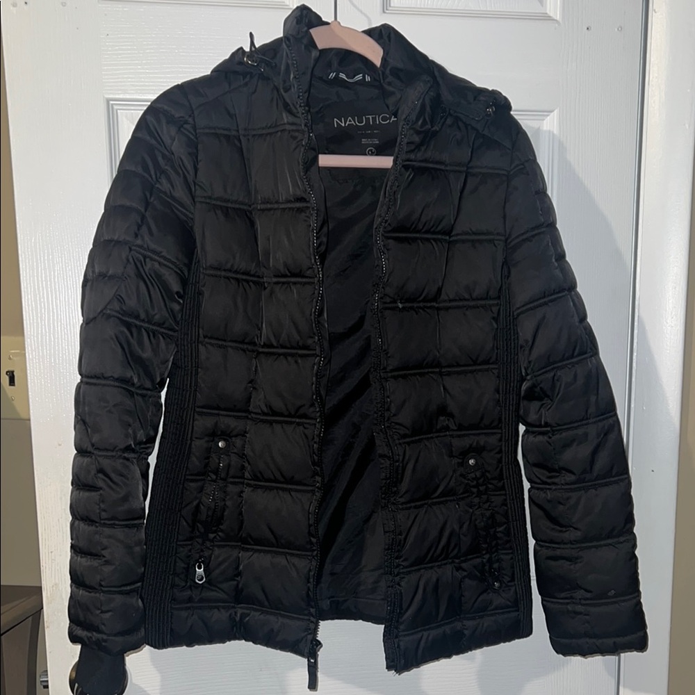 Nautica Quilted Black Jacket